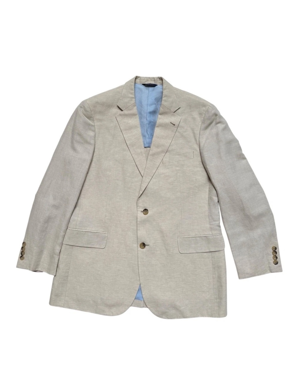 Brooks Brothers Madison 1818 Light Beige Linen Blend Sportcoat Sz 42R - Picture 3 of 8